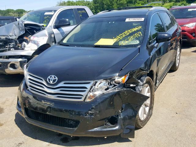 4T3BA3BB1BU019645 - 2011 TOYOTA VENZA BLACK photo 2