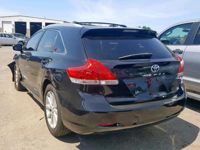 4T3BA3BB1BU019645 - 2011 TOYOTA VENZA BLACK photo 3