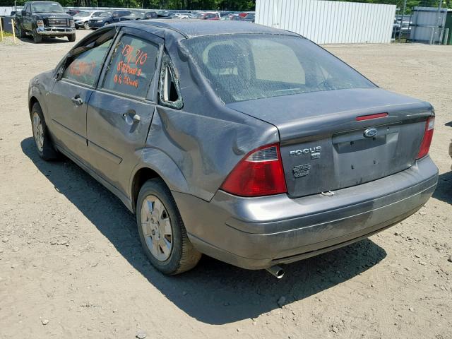 1FAFP34N67W209043 - 2007 FORD FOCUS ZX4 GRAY photo 3