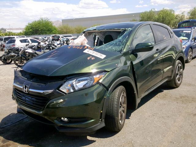 3CZRU5H55JM708844 - 2018 HONDA HR-V EX GREEN photo 2