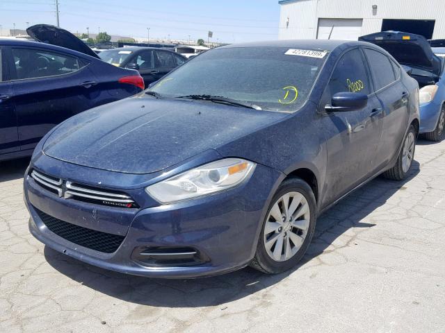 1C3CDFDH3ED928829 - 2014 DODGE DART SE AE BLUE photo 2