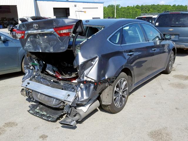4T1BK1EBXJU284391 - 2018 TOYOTA AVALON XLE CHARCOAL photo 4