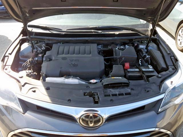 4T1BK1EBXJU284391 - 2018 TOYOTA AVALON XLE CHARCOAL photo 7