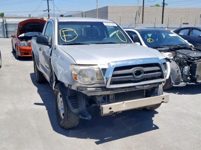 5TENX22N07Z443006 - 2007 TOYOTA TACOMA SILVER photo 1