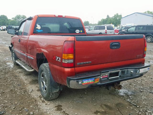 1GTEK19V6YE345374 - 2000 GMC NEW SIERRA ORANGE photo 3