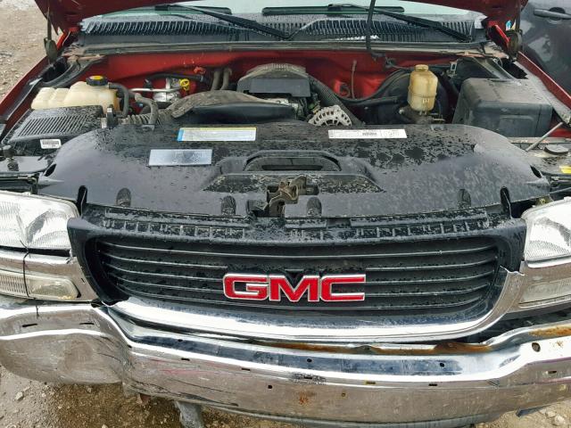 1GTEK19V6YE345374 - 2000 GMC NEW SIERRA ORANGE photo 7