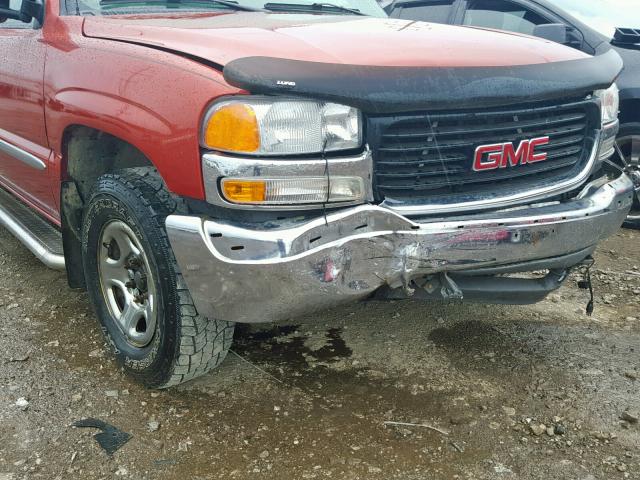 1GTEK19V6YE345374 - 2000 GMC NEW SIERRA ORANGE photo 9