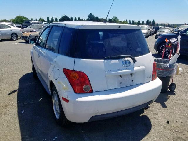 JTKKT624340050621 - 2004 TOYOTA SCION XA WHITE photo 3