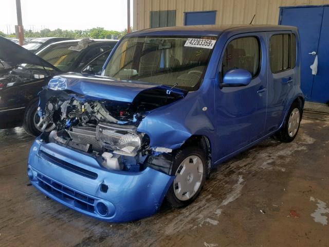 JN8AZ2KR0DT305606 - 2013 NISSAN CUBE S BLUE photo 2