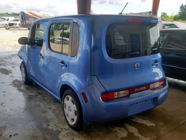 JN8AZ2KR0DT305606 - 2013 NISSAN CUBE S BLUE photo 3