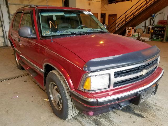 1GNDT13W6S2105171 - 1995 CHEVROLET BLAZER RED photo 1