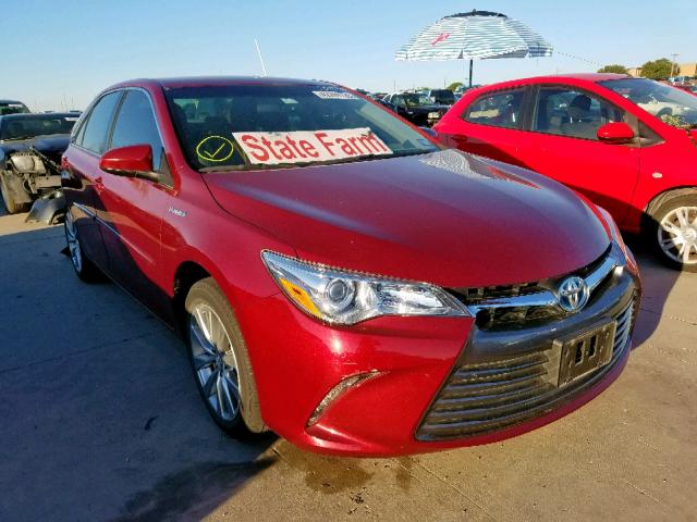 4T1BD1FK8FU168834 - 2015 TOYOTA CAMRY HYBR RED photo 1