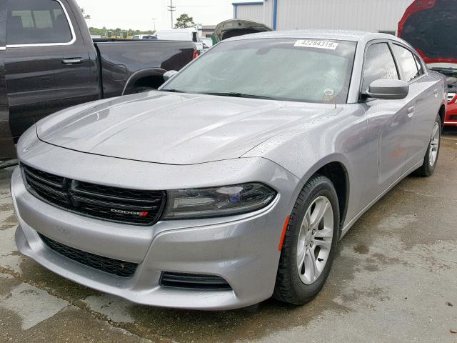 2C3CDXBG4JH180220 - 2018 DODGE CHARGER SX SILVER photo 2