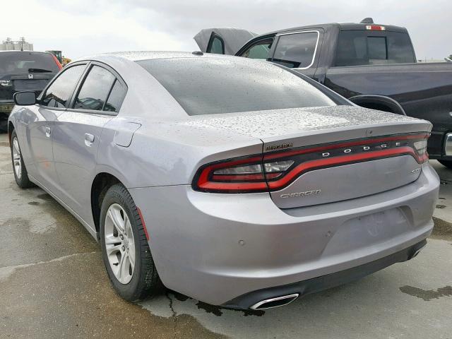 2C3CDXBG4JH180220 - 2018 DODGE CHARGER SX SILVER photo 3