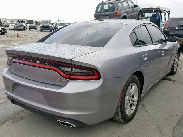 2C3CDXBG4JH180220 - 2018 DODGE CHARGER SX SILVER photo 4