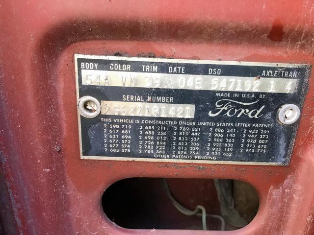 2G62Z181421 - 1962 FORD GALAXIE BROWN photo 9