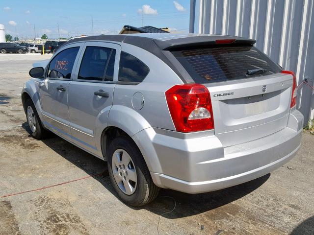 1B3HB28B77D521333 - 2007 DODGE CALIBER SILVER photo 3