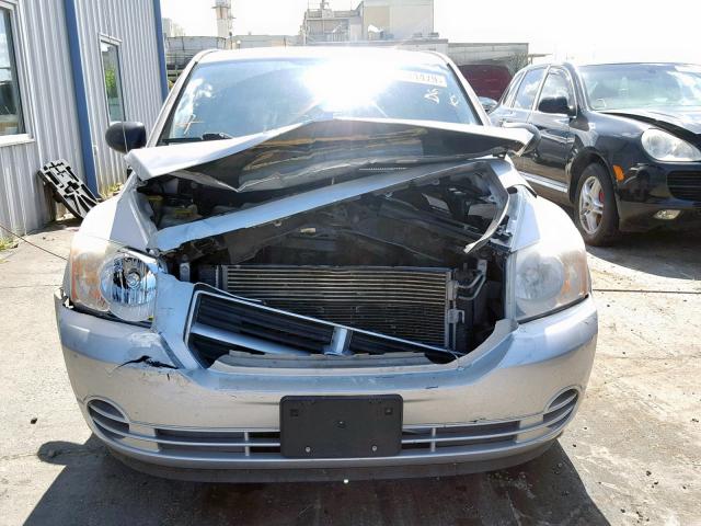 1B3HB28B77D521333 - 2007 DODGE CALIBER SILVER photo 9