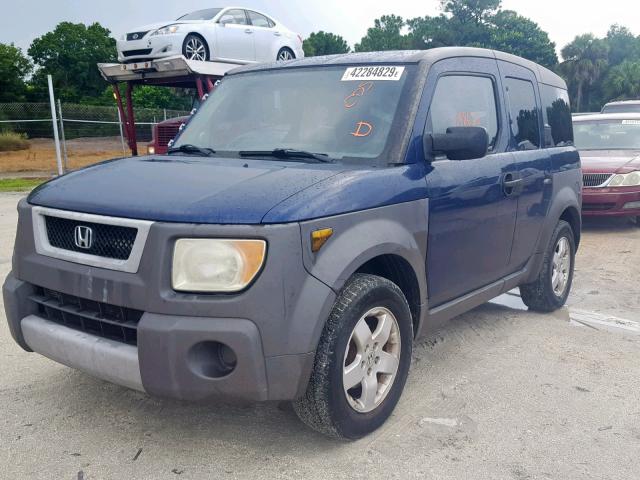 5J6YH18583L001766 - 2003 HONDA ELEMENT EX BLUE photo 2