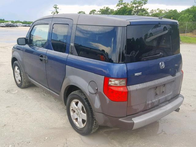 5J6YH18583L001766 - 2003 HONDA ELEMENT EX BLUE photo 3