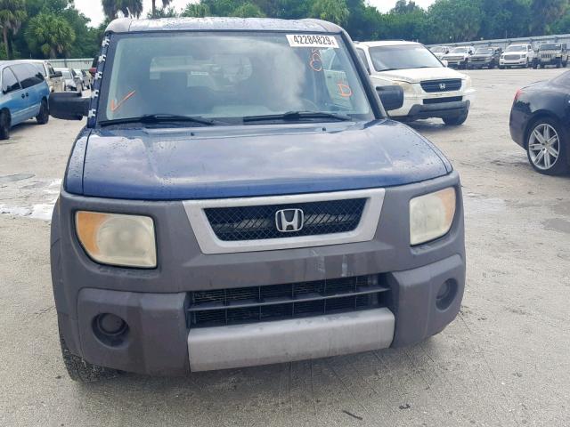 5J6YH18583L001766 - 2003 HONDA ELEMENT EX BLUE photo 9