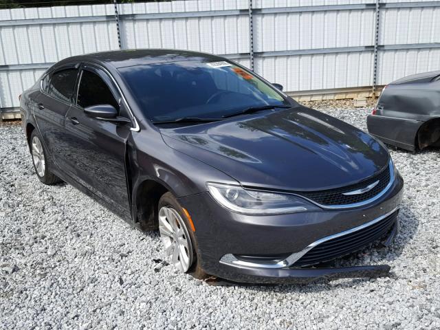 1C3CCCAB6FN504235 - 2015 CHRYSLER 200 LIMITE GRAY photo 1