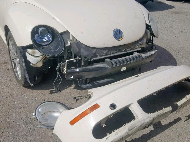 3VWPW31C39M518733 - 2009 VOLKSWAGEN NEW BEETLE أبيض صورة 9