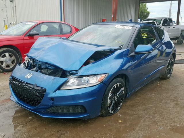 JHMZF1D44FS002631 - 2015 HONDA CR-Z BLUE photo 2