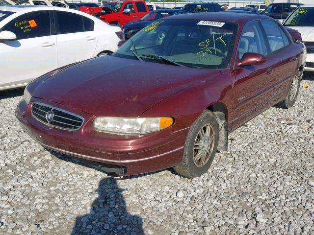 2G4WB55K1Y1307541 - 2000 BUICK REGAL LS BURGUNDY photo 2