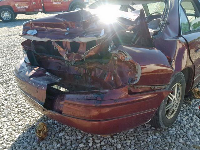 2G4WB55K1Y1307541 - 2000 BUICK REGAL LS BURGUNDY photo 9