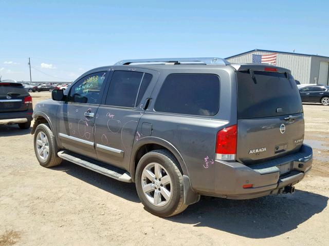 5N1BA0NF7BN620770 - 2011 NISSAN ARMADA PLA GRAY photo 3