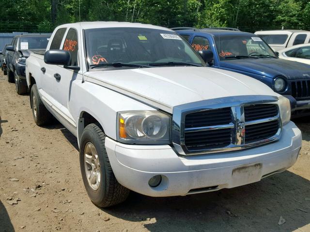 1D7HW48N75S287895 - 2005 DODGE DAKOTA QUA WHITE photo 1