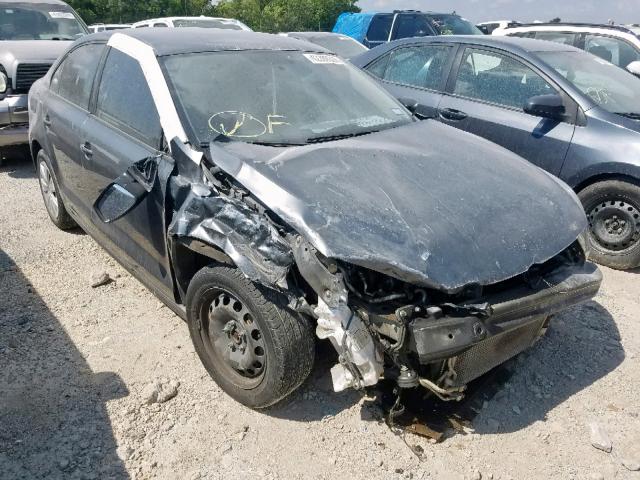 3VW2K7AJ9CM351877 - 2012 VOLKSWAGEN JETTA BASE GRAY photo 1