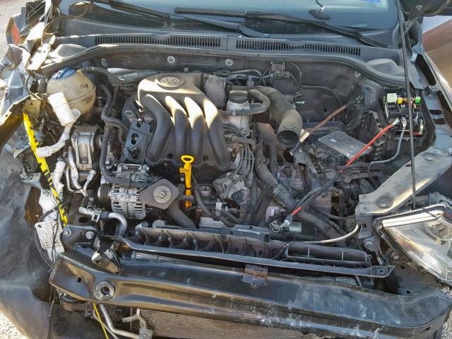 3VW2K7AJ9CM351877 - 2012 VOLKSWAGEN JETTA BASE GRAY photo 7