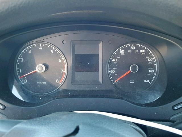 3VW2K7AJ9CM351877 - 2012 VOLKSWAGEN JETTA BASE GRAY photo 8