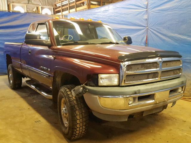 1B7KF23W91J539795 - 2001 DODGE RAM 2500 BURGUNDY photo 1