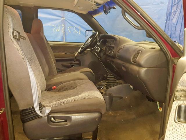 1B7KF23W91J539795 - 2001 DODGE RAM 2500 BURGUNDY photo 5