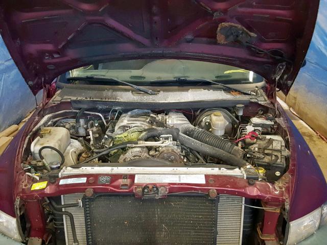 1B7KF23W91J539795 - 2001 DODGE RAM 2500 BURGUNDY photo 7