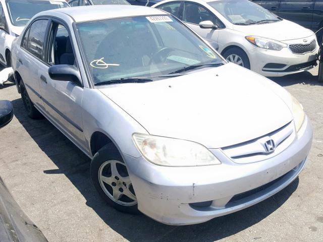 2HGES16314H607910 - 2004 HONDA CIVIC DX V GRAY photo 1