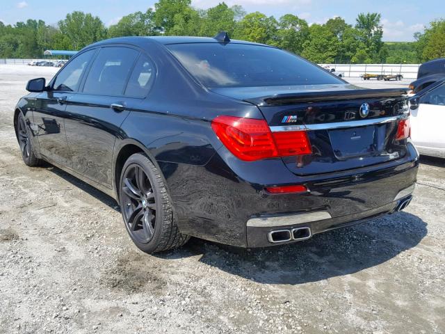 WBAKB0C55ACY40136 - 2010 BMW 760 LI BLACK photo 3