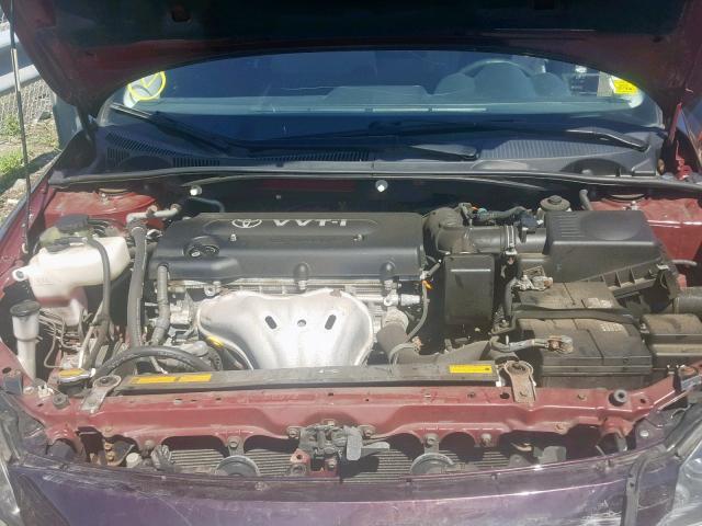 JTKDE3B71A0315530 - 2010 TOYOTA SCION TC მუქწითელი ფოტო 7