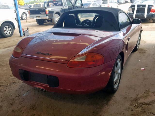 WP0CA29832U625289 - 2002 PORSCHE BOXSTER BURGUNDY photo 4