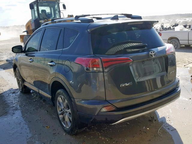 JTMYFREV5GD081669 - 2016 TOYOTA RAV4 LIMIT GRAY photo 3