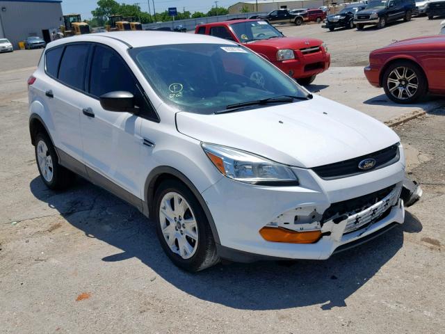 1FMCU0F74EUC51735 - 2014 FORD ESCAPE S WHITE photo 1