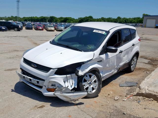 1FMCU0F74EUC51735 - 2014 FORD ESCAPE S WHITE photo 2