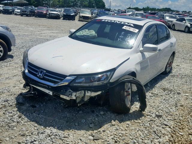 1HGCR2F81FA078805 - 2015 HONDA ACCORD EXL WHITE photo 2