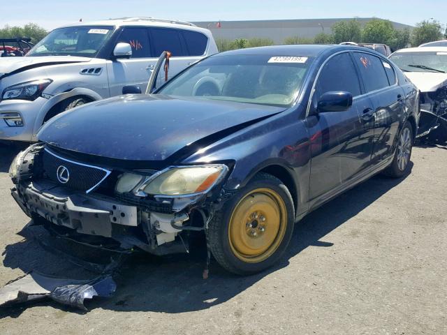 JTHBH96S665037868 - 2006 LEXUS GS 300 BLUE photo 2