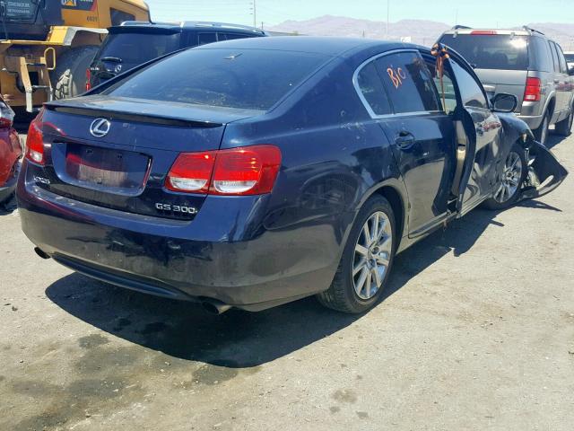 JTHBH96S665037868 - 2006 LEXUS GS 300 BLUE photo 4