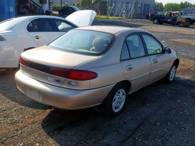 1FALP13P0VW202192 - 1997 FORD ESCORT LX TAN photo 4