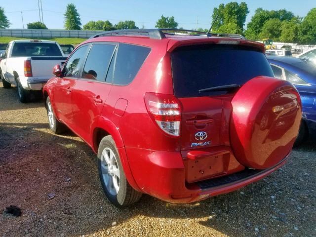 2T3YF4DV3CW140638 - 2012 TOYOTA RAV4 LIMIT BURGUNDY photo 3